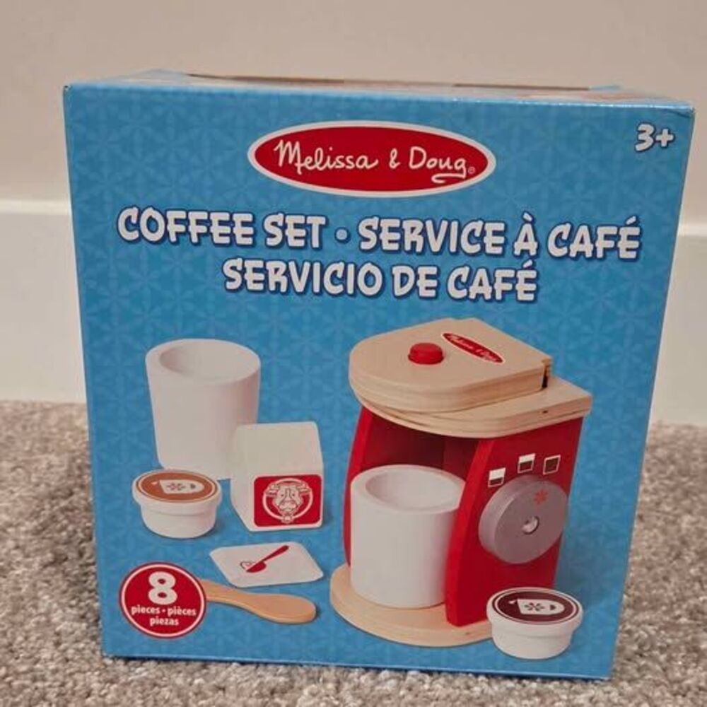Melissa & doug wooden brew & serve coffee set